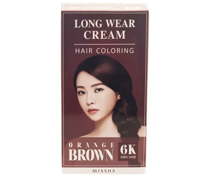 Стійка крем-фарба для волосся Missha Long Wear Cream Hair Coloring Orange Brown 60 г х 2, 8 мл