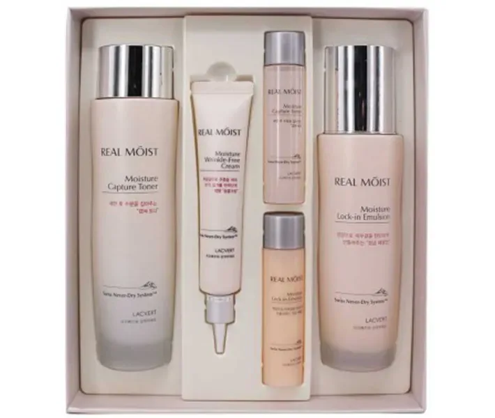 Зволожуючий набір для обличчя Lacvert Real Moist Intense Moisture Kit Special Set, 365 мл
