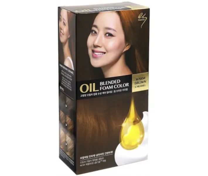 Фарба для волосся LG Elastine Oil Blended Foam Color Warm Brown, 105 мл