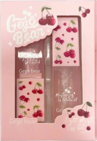 Подарунковий набір Gege Bear (Олія для губ 5.5 г + Бальзам для губ 3.8 г) 1 шт.