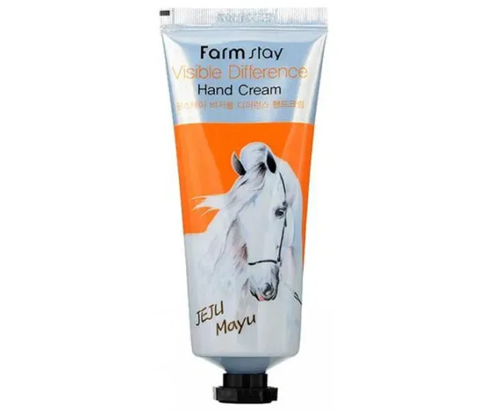 Крем для рук з кінським жиром FarmStay Visible Difference Horse Oil Hand Cream, 100 мл