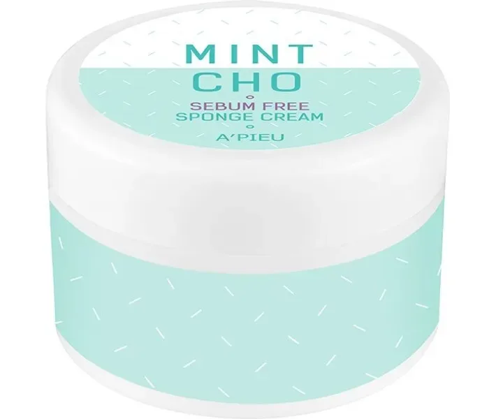 Крем проти жирного блиску Apieu Mint Cho Sebum Free Sponge Cream, 50 мл