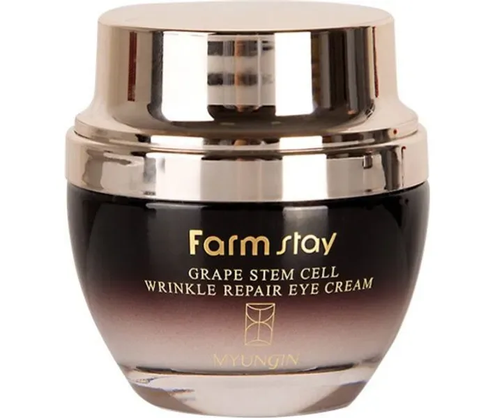 Крем для зони навколо очей FarmStay Grape Stem Cell Wrinkle Repair Eye Cream, для зрілої шкіри, 50 мл