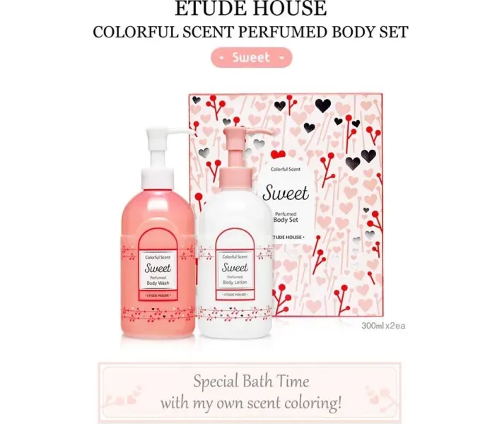 Набір для тіла парфюмований Etude House Colorful Scent Perfumed Body Special Set Sweet, 300 мл
