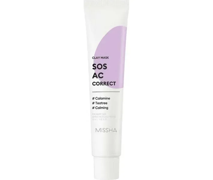 Глиняна маска для проблемної шкіри Missha SOS AC Correct Clay Mask, 60 мл
