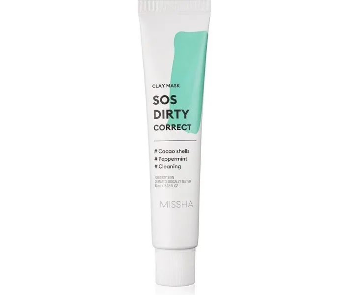 Глиняна маска для яскравості шкіри Missha SOS Dirty Correct Clay Mask, 60 мл