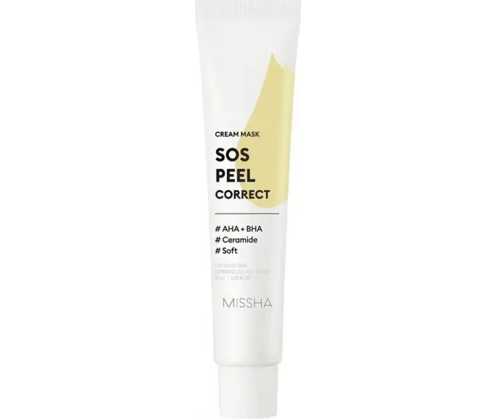 Кремова пілінг-маска Missha SOS Peel Correct Cream Mask, 60 мл