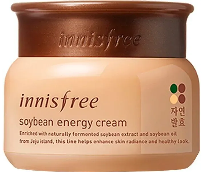 Крем для обличчя з екстрактом ферментованої сої Innisfree Soybean Energy Cream, 50 мл