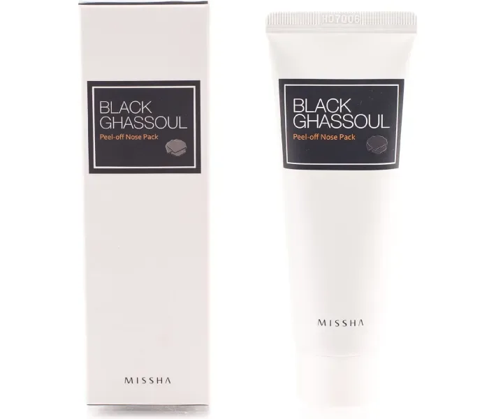 Очищаюча маска-плівка для носа Missha Black Ghassoul Peel-Off Nose Pack, 50 мл