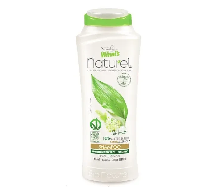 Гипоалергенний шампунь для жирного волосся Winni's Naturel Shampoo per Capelli Grassi, 250 мл