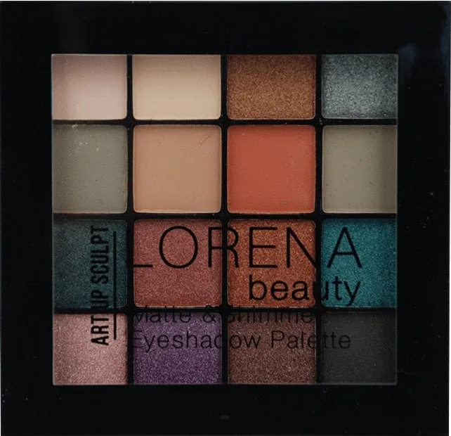 Палетка тіней для повік LORENA beauty MATTE & SHIMMER 04, 12 г