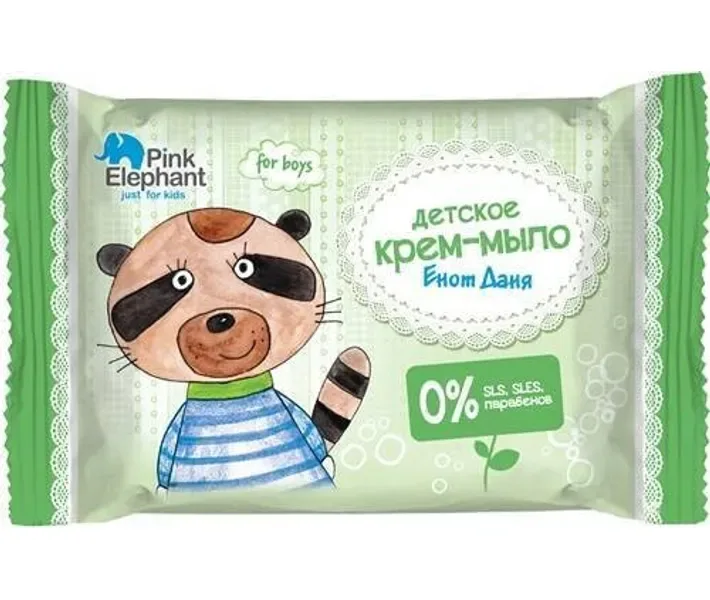 Крем-мило Pink Elephant Єнот Даня, 90 г