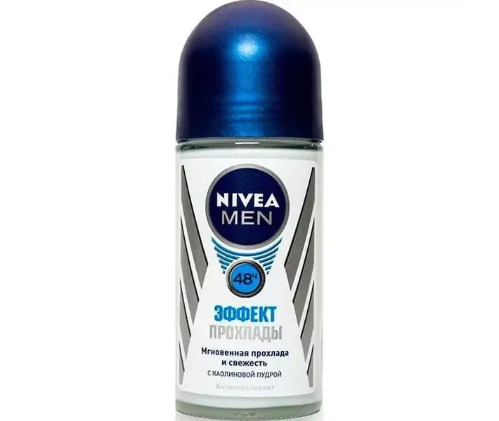 Дезодорант-антиперспірант для чоловіків Nivea Ефект Прохолоди, 50 мл