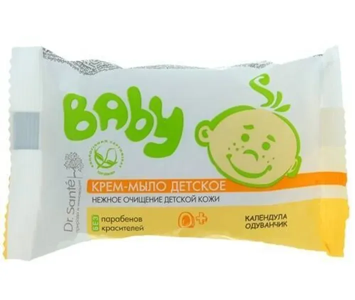 Дитяче крем-мило Dr.Sante Baby Календула і кульбаба, 90 г