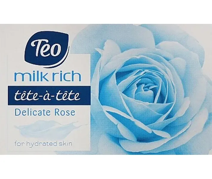 Туалетне мило Delicate Rose Teo Tete-a-Tete Milk Rich Soap, 100 г