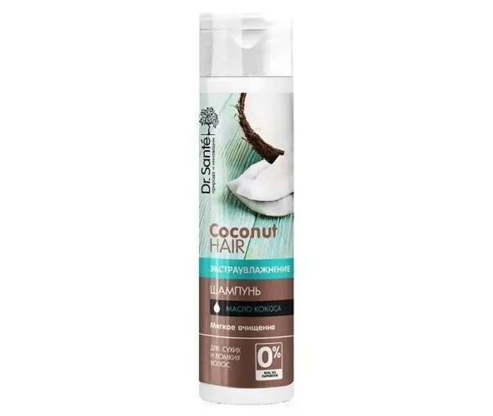 Шампунь Dr.Sante Coconut Hair Екстраувлажненіе для сухих і ламких волосся, 250 мл