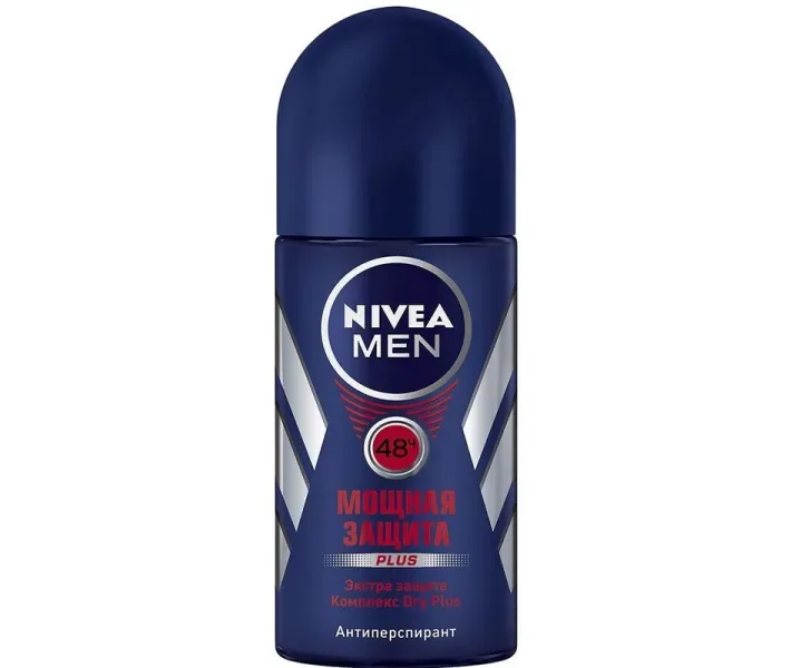 Кульковий дезодорант для чоловіків Nivea Потужний захист, 50 мл