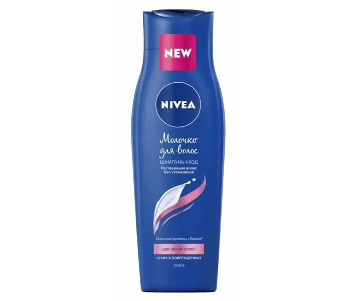 Шампунь-догляд Nivea Молочко для cухіх і тонкого волосся, 250 мл