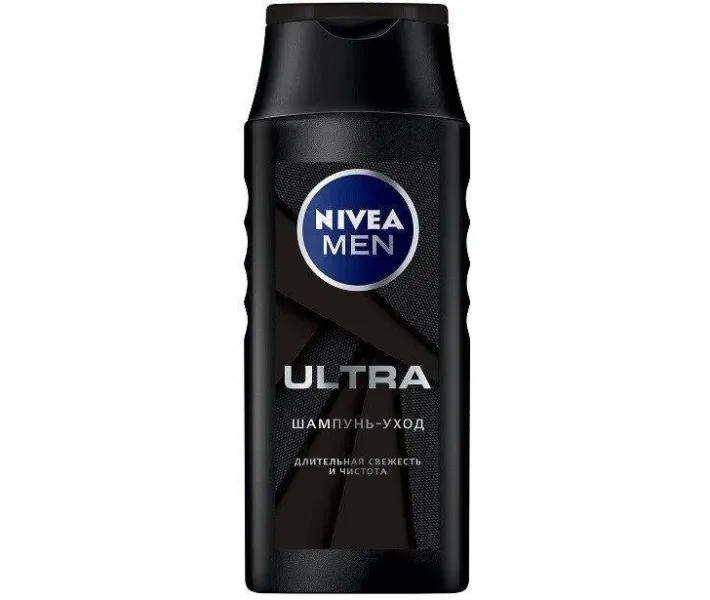 Шампунь-догляд для чоловіків Ultra Nivea Men з активним вугіллям, 250 мл