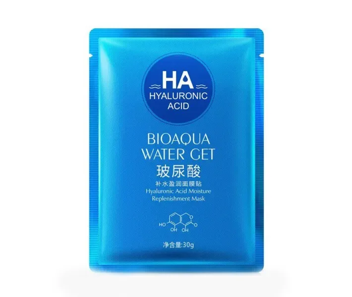 Тканинна маска з гіалуроновою кислотою Bioaqua Hyaluronic Acid Facial Mask