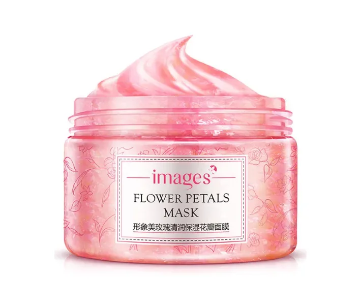 Маска для обличчя гелева з пелюстками троянд IMAGES Flower Petals Mask Rose, 120 мл