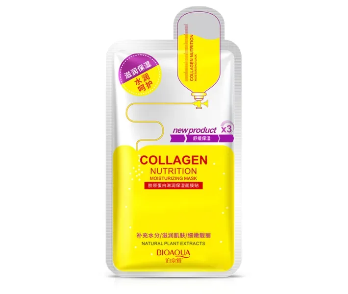 Маска тканинна для обличчя з колагену Bioaqua Collagen Facial Mask