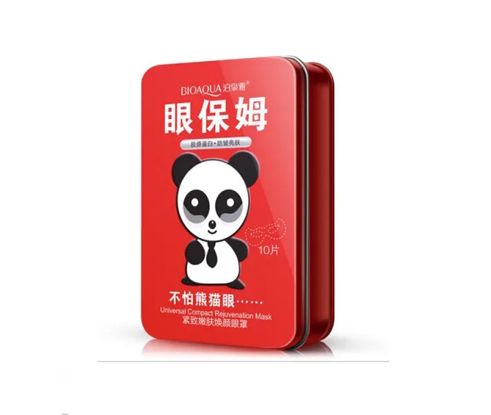 Тканинна маска для шкіри навколо очей Bioaqua Panda Black Source Mask 8г * 10шт