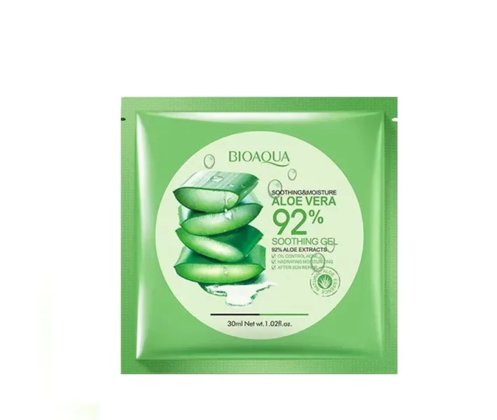 Зволожуюча тканинна маска для обличчя з Алое Віра Bioaqua Aloe Vera Facial Mask 30 мл