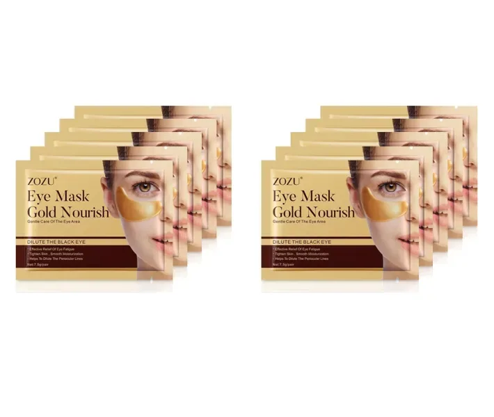 Набір омолоджуючих гідрогелеві патчів з золотом і колагеном Zuzo Gold Eye Mask, 10 шт