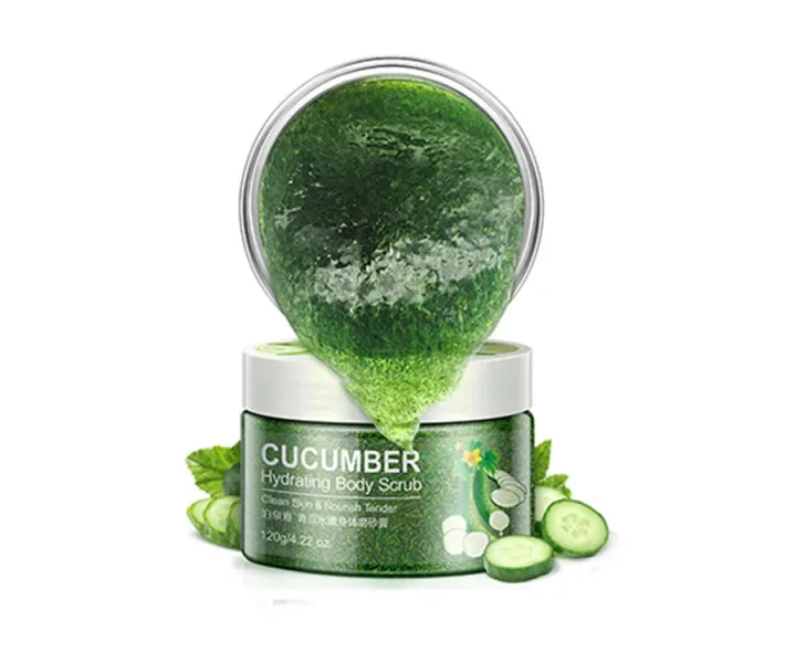 Що очищає скраб для тіла з екстрактом зеленого огірка Bioaqua Cucumber scrub 120