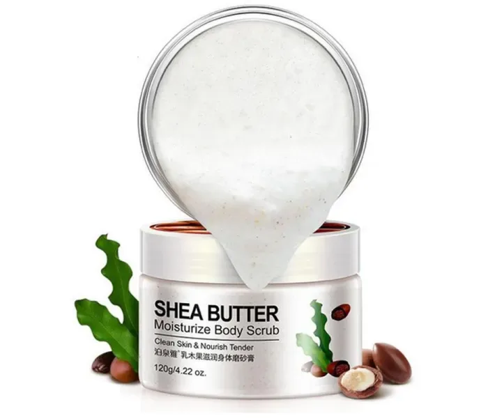 Пом'якшувальний зволожуючий скраб для тіла з горіхом дерева ШИ Bioaqua Shea Scrub, 120 г