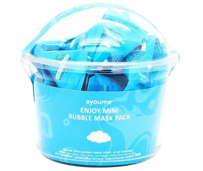 Маска для обличчя бульбашкова з галактомісісом AYOUME Enjoy Mini Bubble Mask Pack 30шт (AY0102)