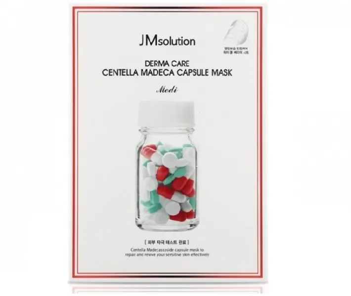 Заспокійлива целюлозна маска з центелла азіатської JM Solution Derma Care Centella Madeca Capsule Mask 30мл (JM0113)