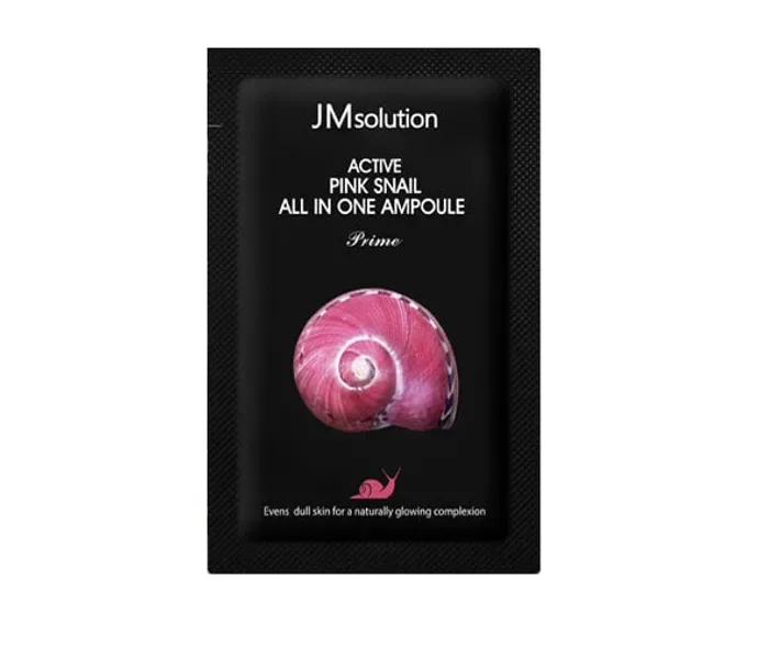 Сироватка 3 в 1 з екстрактом рожевого равлики і вітаміном В12 JM Solution Active Pink Snail All In One Ampoule Prime 2ml (JM0141)