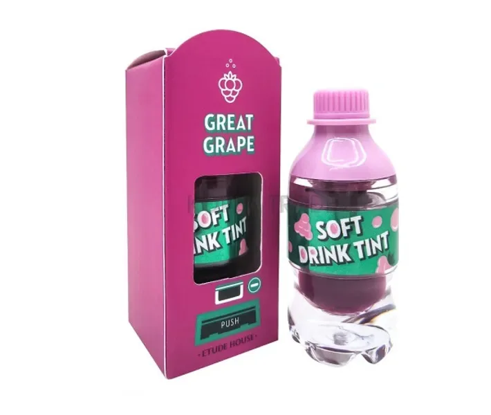 Тінт для губ Etude House Soft Drink Tint PP501 Great Grape 4,6гр (EH0121)