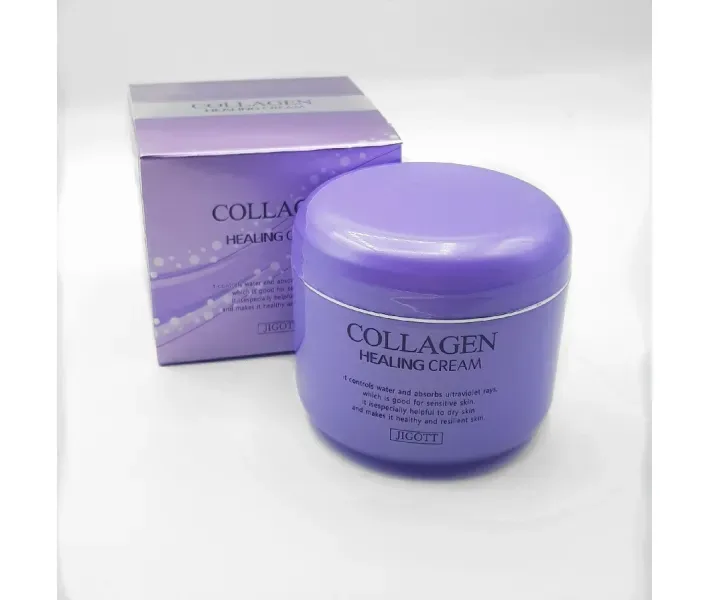 Поживний крем для обличчя з колагеном Jigott Collagen Healing Cream 100мл (J0105)