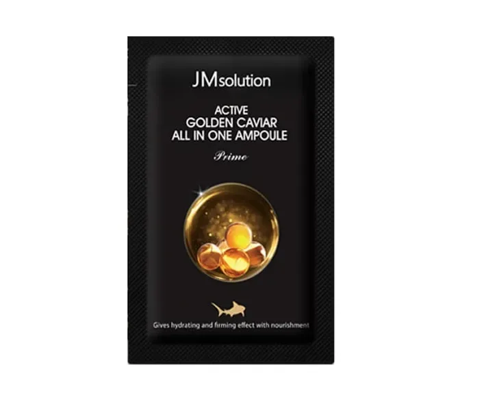 Сироватка 3 в 1 з екстрактом ікри і золотом JM Solution Active Golden Caviar All In One Ampoule 2ml (JM0142)