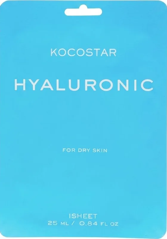 Маска тканинна для обличчя Kocostar Hyaluronic з гіалуруновою кислотою зволожувальна 25 мл