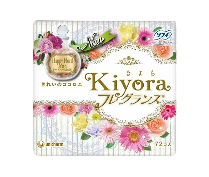 Ежедневные гигиенические прокладки Sofy Kiyora Happy Floral, 72 шт