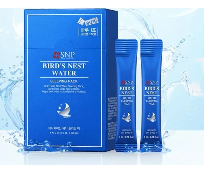 Маска з екстрактом ласточкиного гнізда SNP Bird's Nest Water Sleeping Pack 4мл (S0106)