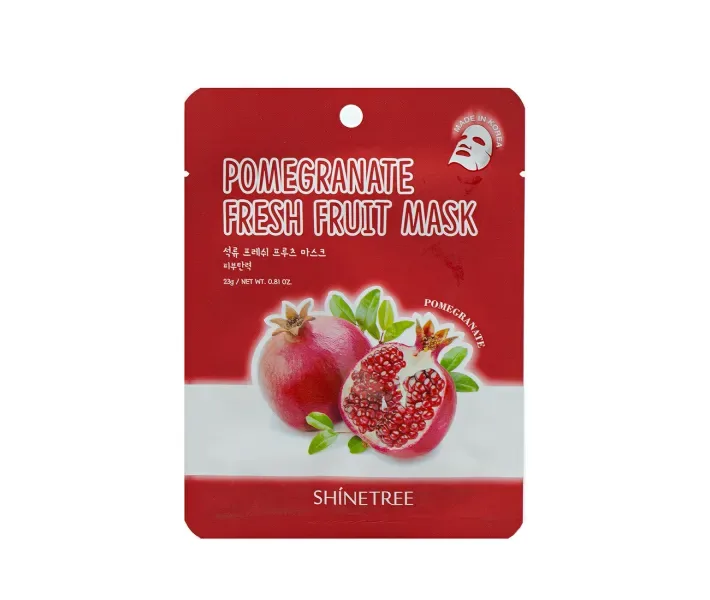 Маска для обличчя з екстрактом граната Shinetree Pomegranate Fresh Fruit Mask, 23 г