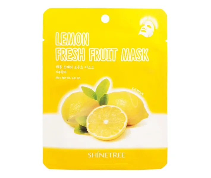 Маска для обличчя з екстрактом лимона Shinetree Lemon Fresh Fruit Mask, 23 г