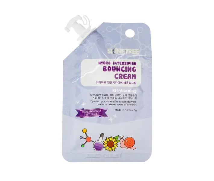 Підсилює крем з екстрактом слизу равлика Shinetree Hydro-Intensifier Bouncing Cream, 8 мл