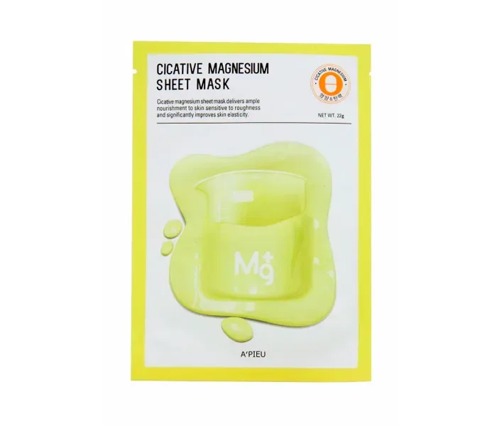 Лікувальна тканинна маска з магнієм Apieu Cicative Magnesium Sheet, 22 гр
