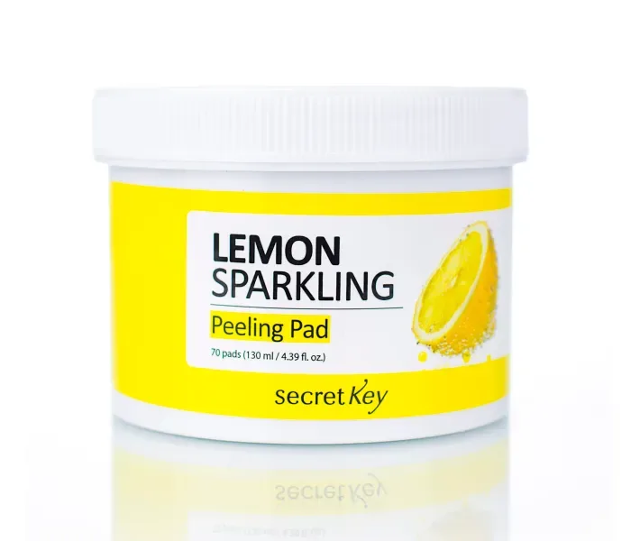 Пілінг-диски для особи з лимоном Secret Key Lemon Sparkling Peeling Pad, 130 мл