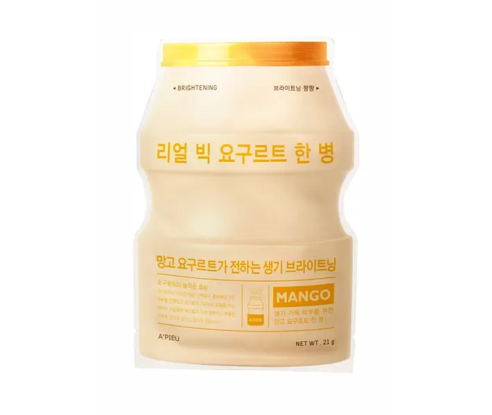 Тканинна маска Манго Apieu Real Big Yogurt One-Bottle, 21 г
