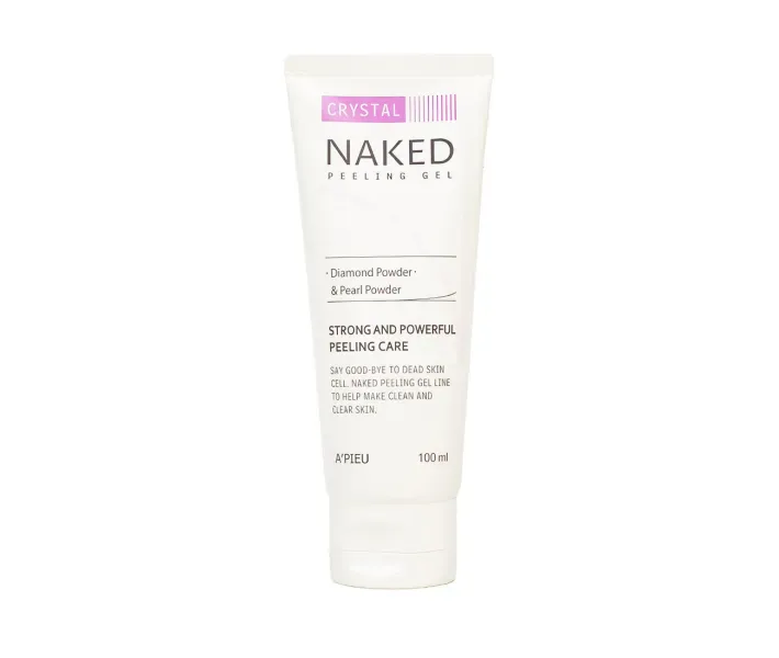 Пілінг-гель для обличчя з діамантовою пудрою 100 мл A pieu naked peeling gel crystal
