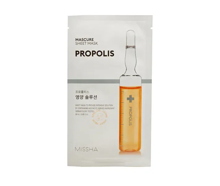 Поживна маска для обличчя Missha Mascure Nutrition Solution Sheet Mask Propolis, 27 мл