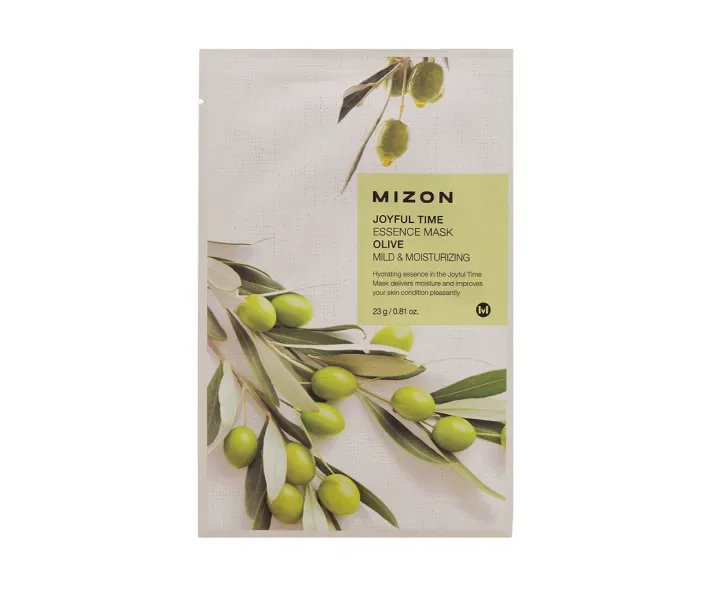 Маска для обличчя з екстрактом оливи Mizon Joyful Time Essence Mask Olive, 23 г