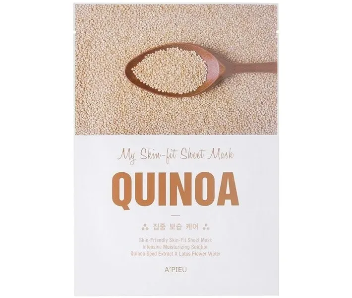 Тканинна маска для обличчя з екстрактом киноа A pieu My Skin-Fit Sheet Mask Quinoa, 25 г